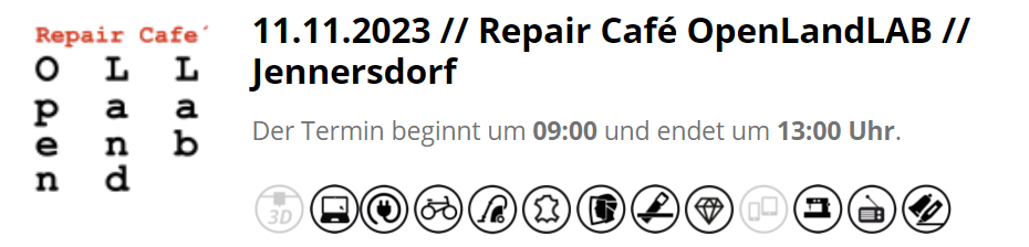 Repair Cafe´ OpenLandLAB